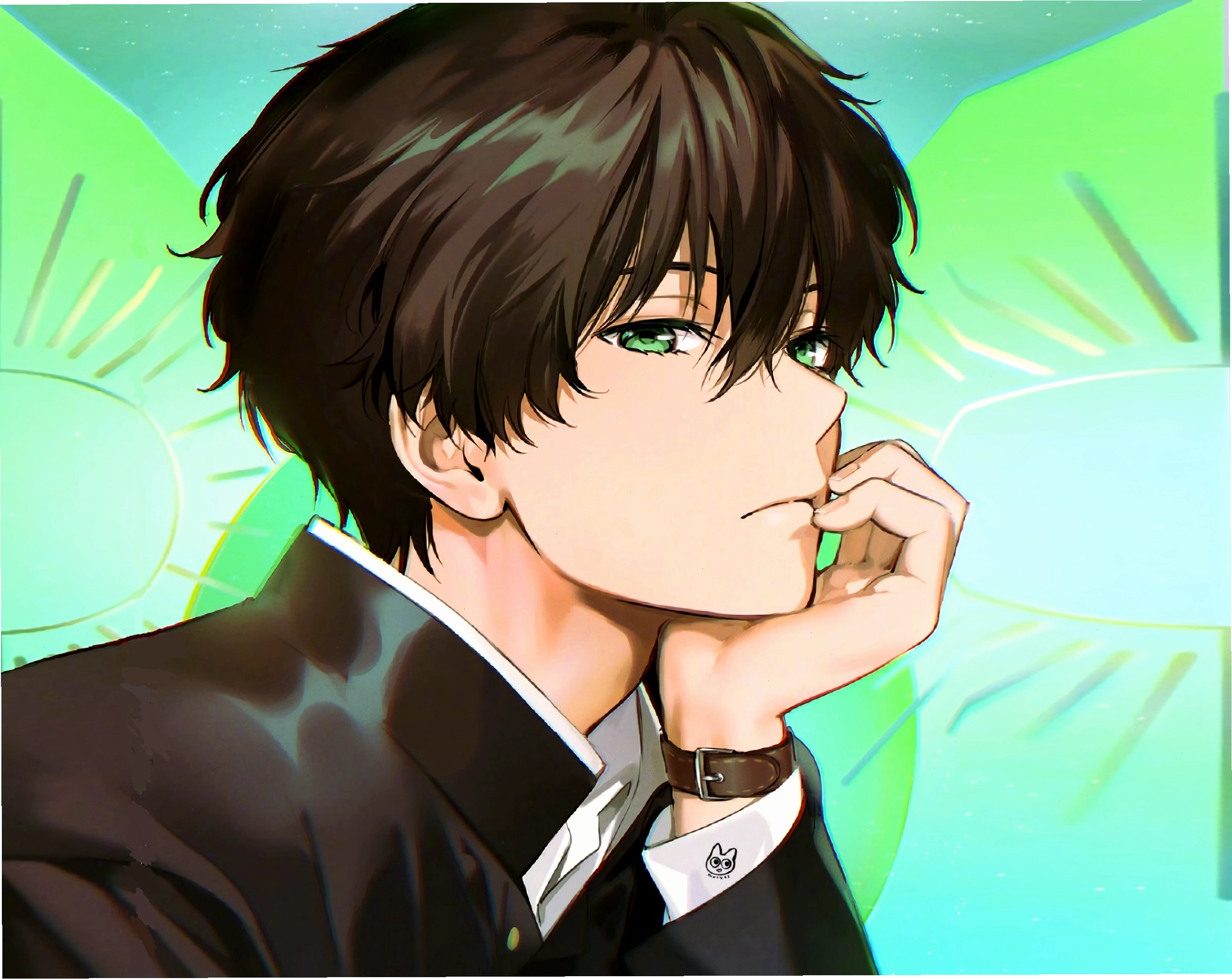 Avatar anime nam cute với nụ cười tỏa nắng