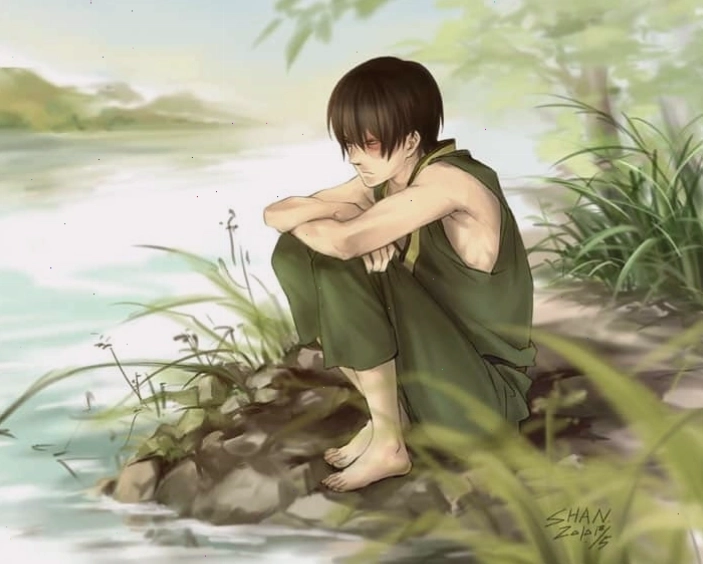 Avatar boy anime buồn với phong thái lãng tử