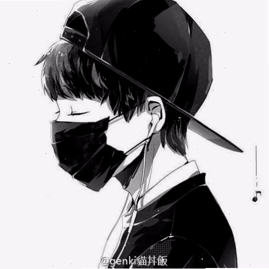 Avatar đen trắng thể hiện sự cô đơn và suy tư