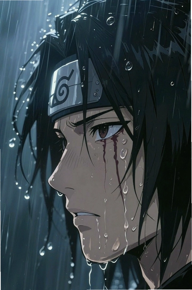 Avatar Itachi Uchiha với phong cách tối giản