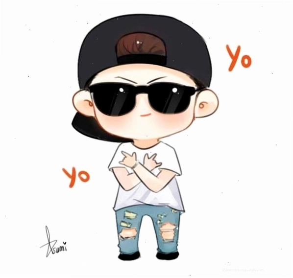 Avatar nam cute với phong cách Chibi lạnh lùng và đáng yêu