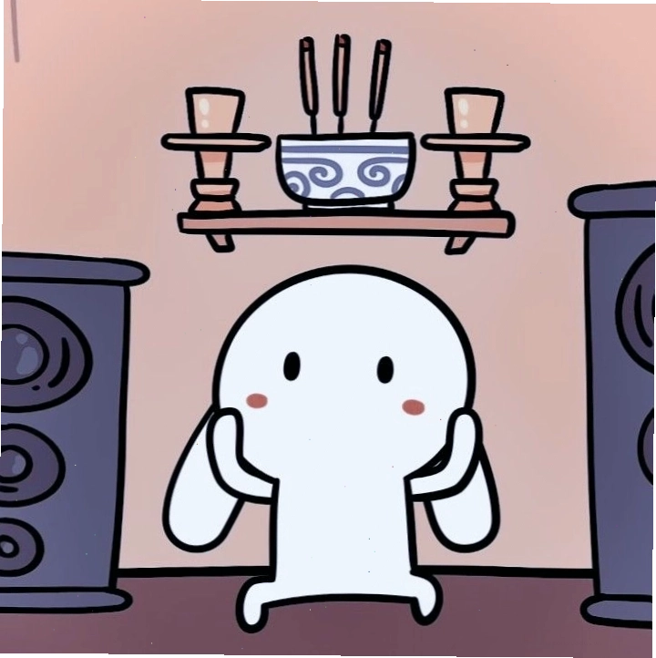Avatar thỏ bảy màu chibi đáng yêu