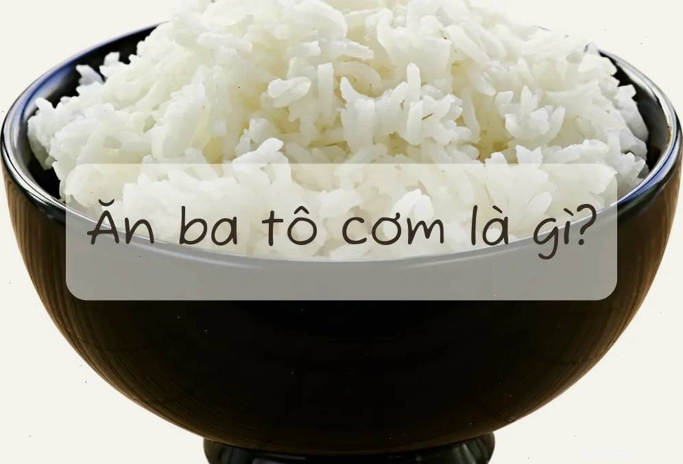 Biểu tượng meme 'ăn ba tô cơm' trong các bài đăng mạng xã hội