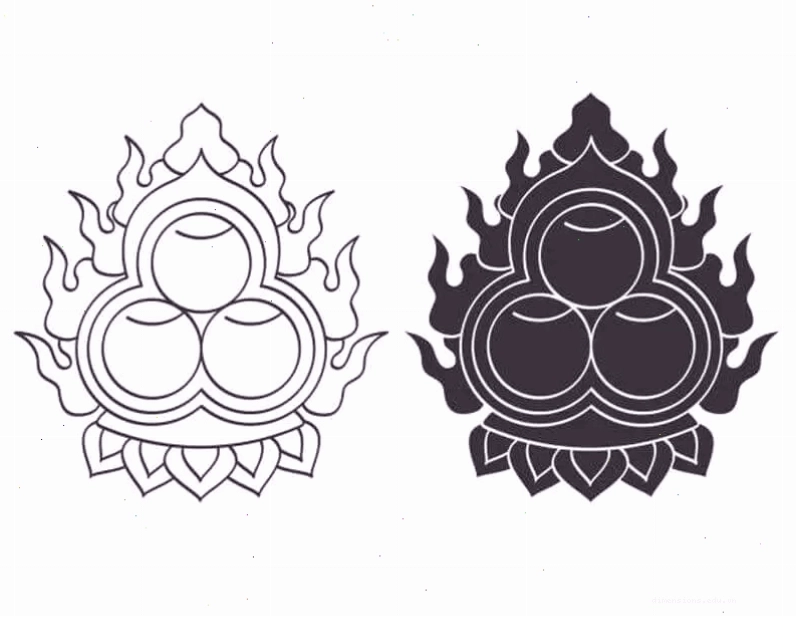 Biểu tượng Triratana (Tam Bảo) trong Phật giáo