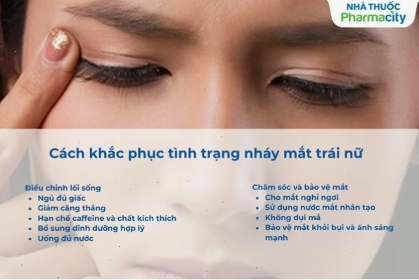 Các cách khắc phục tình trạng mắt trái giật hiệu quả