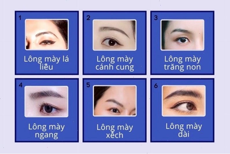 Các dáng mày đẹp, phong thuỷ tốt ở phụ nữ