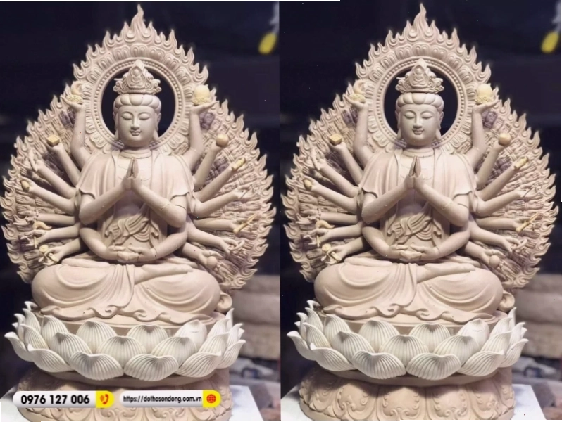 Cách bài trí tượng Phật nghìn tay nghìn mắt tại gia