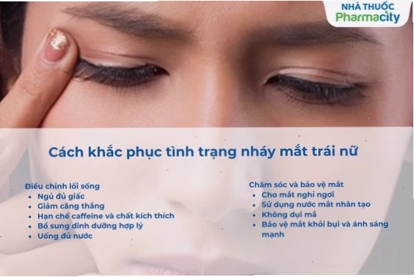 Cách khắc phục tình trạng mắt trái giật hiệu quả