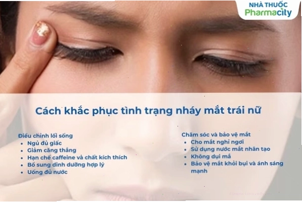 Cách khắc phục tình trạng mắt trái giật hiệu quả