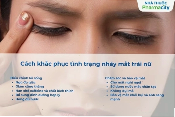 Cách khắc phục tình trạng mắt trái giật hiệu quả