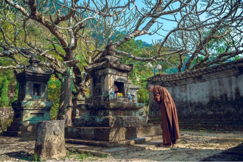 Cảnh quan thanh tịnh tại khu di tích Yên Tử
