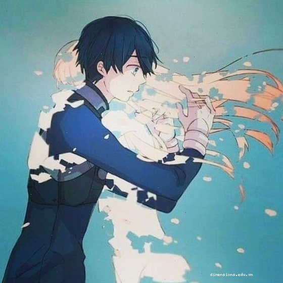 Cặp đôi anime buồn tựa vai nhau