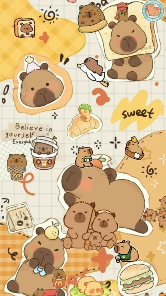 Capybara bộ đôi vô tri buổi sáng, avatar vô tri ngầu
