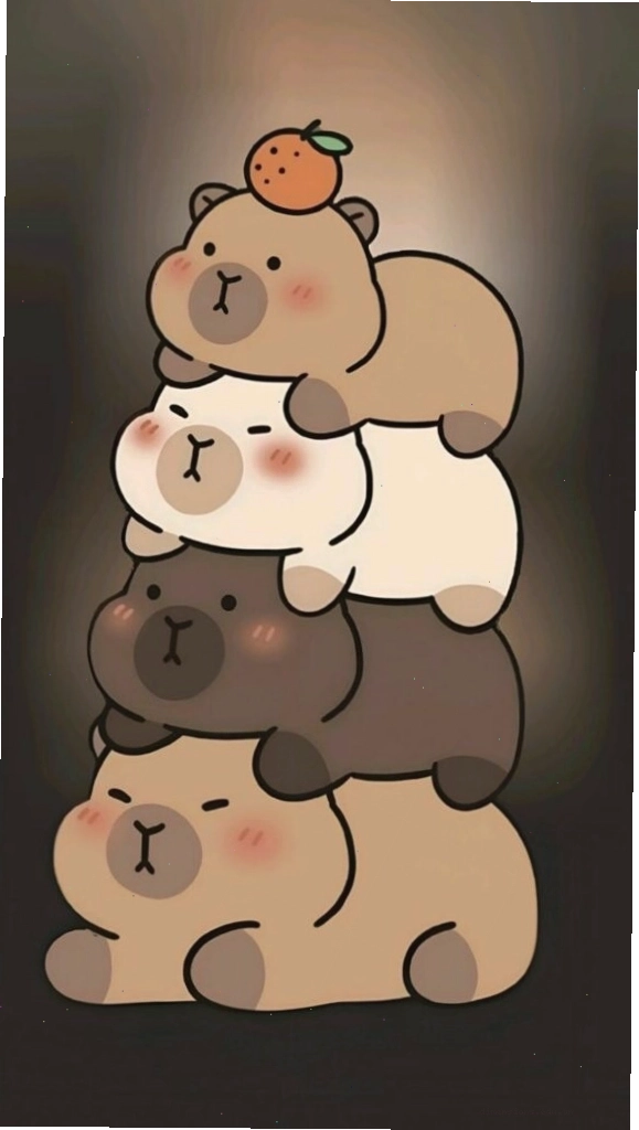 Capybara chồng chất ấm cúng, avatar vô tri ngầu mèo