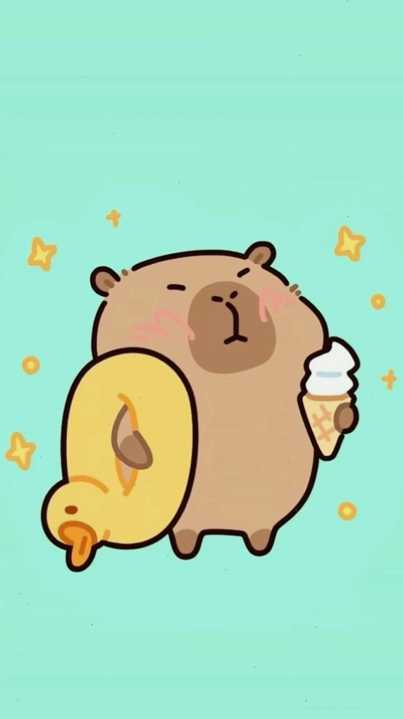 Capybara cõng vịt vàng, avatar vô tri ngầu