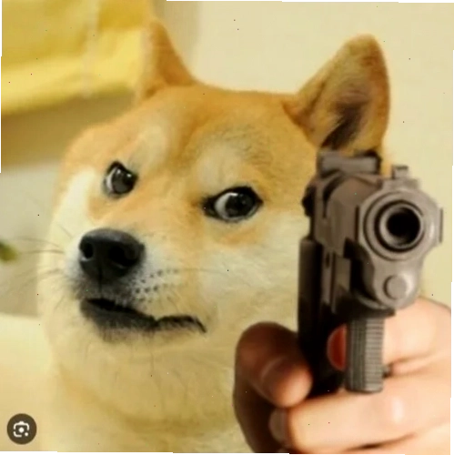 Cheems meme cầm súng hài hước
