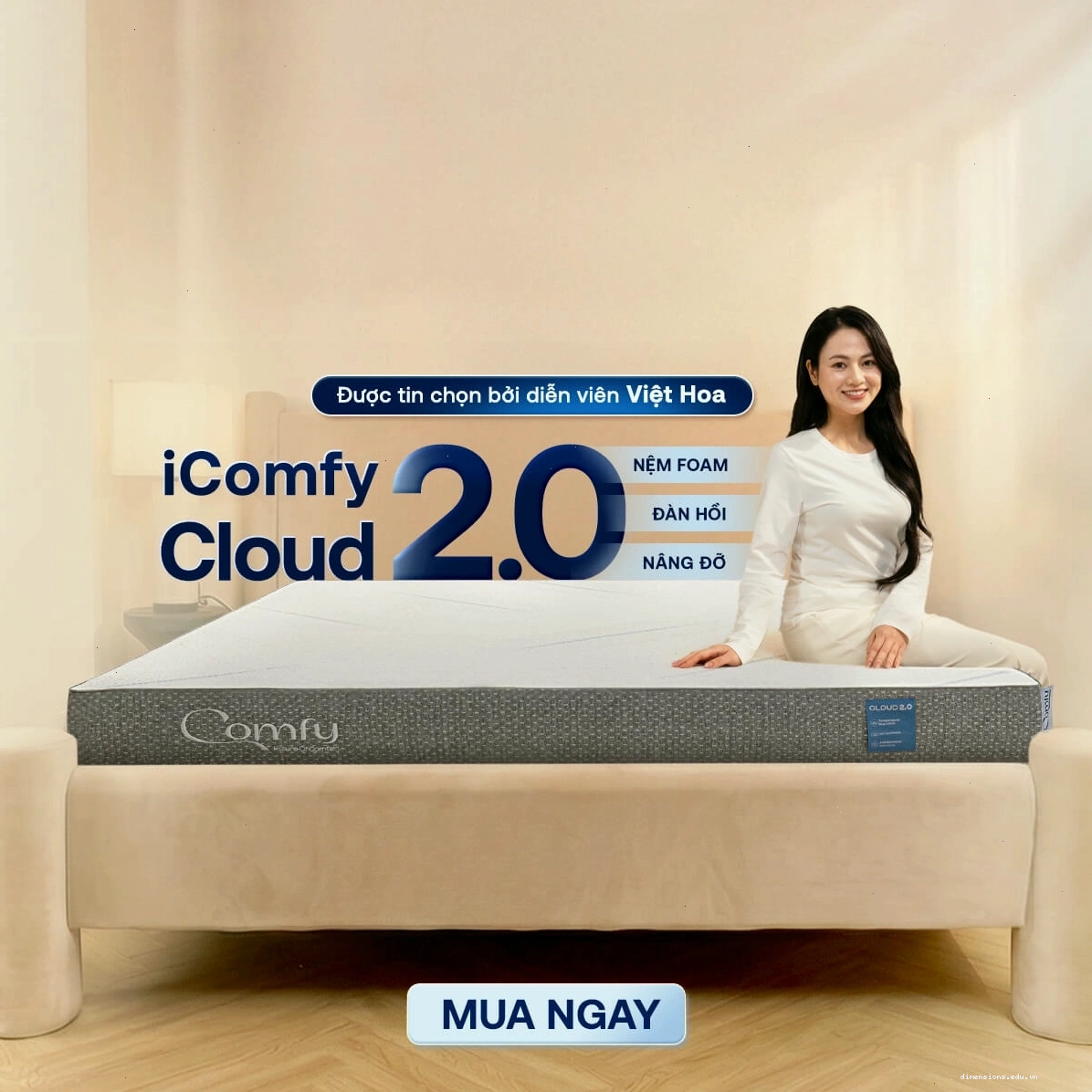Chọn nệm có khả năng đàn hồi và nâng đỡ tốt cho giấc ngủ ngủ ngon trọn vẹn