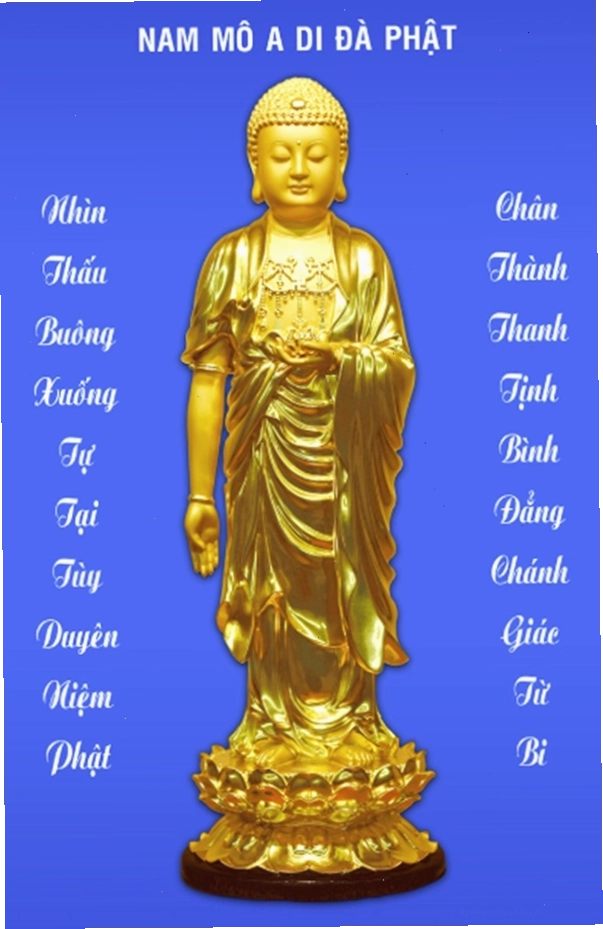 Chữ Nam mô A Di Đà Phật thư pháp