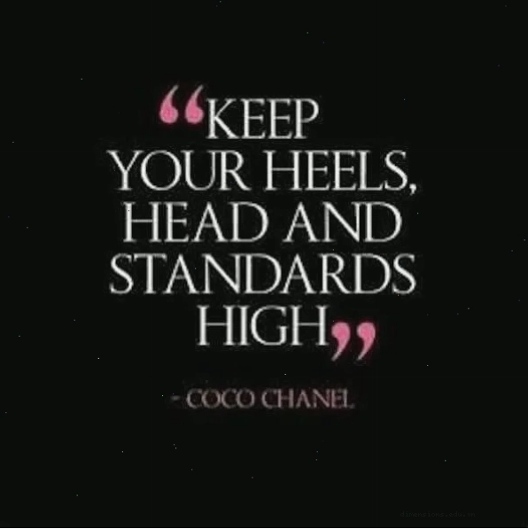 Coco Chanel với câu nói về giữ vững tiêu chuẩn