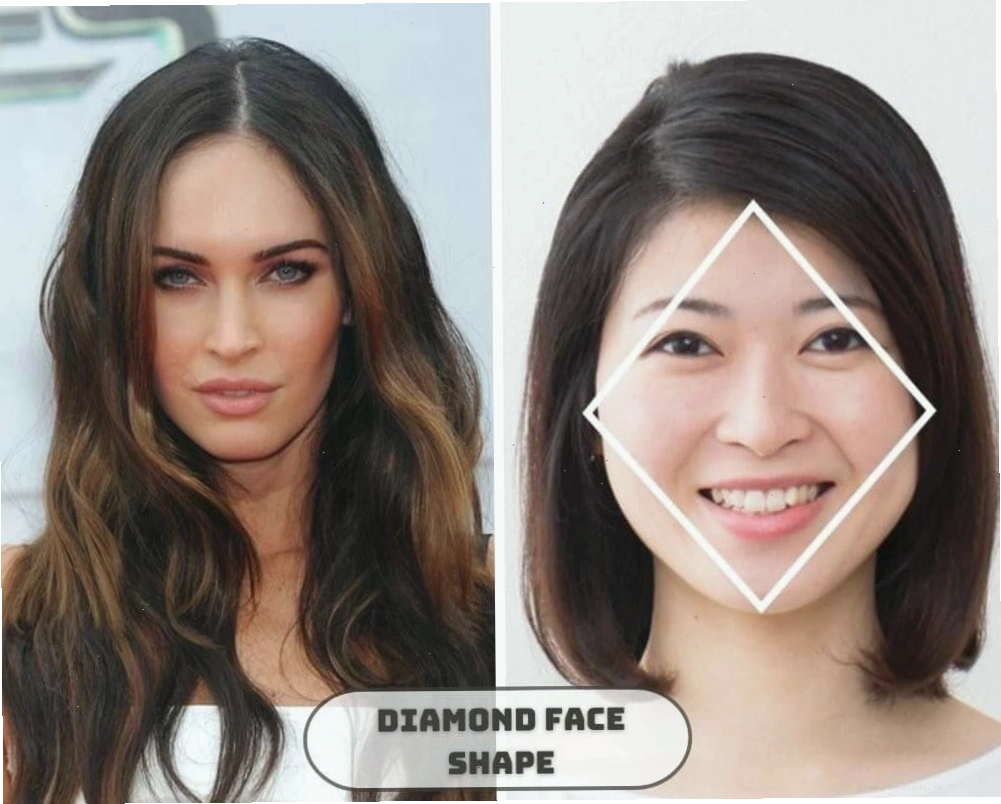 Gương mặt kim cương với gò má cao và cằm nhọn