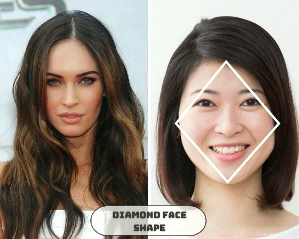 Gương mặt kim cương với gò má cao và cằm nhọn