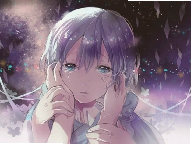 Hình ảnh anime buồn thể hiện nỗi đau không lời
