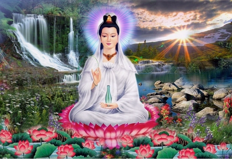 Hình ảnh Bồ Tát Quán Thế Âm uy nghiêm