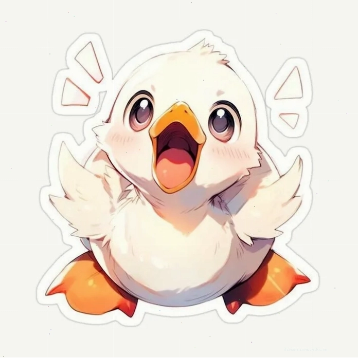 Hình ảnh con vịt chibi đáng yêu