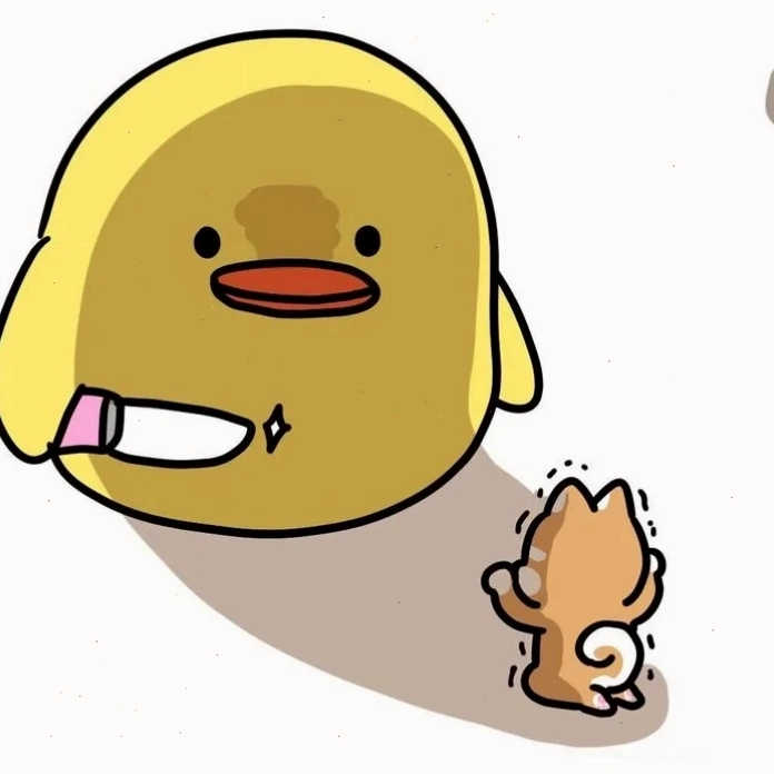 Hình ảnh con vịt cute làm ảnh đại diện mạng xã hội