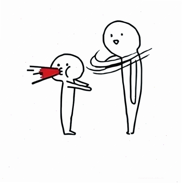 Hình ảnh meme với hai nhân vật đang chuẩn bị tung cú đấm