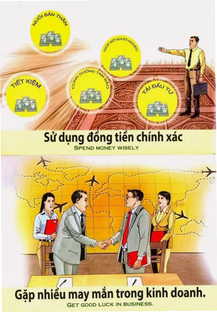 Hình ảnh nhân quả về sự bố thí và nhận lại phước lành