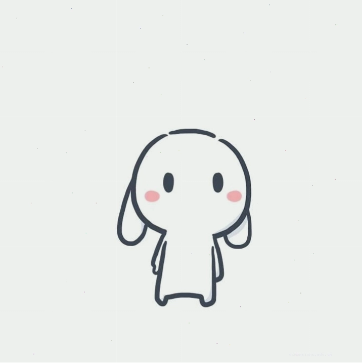Hình ảnh thỏ bảy màu đang suy tư
