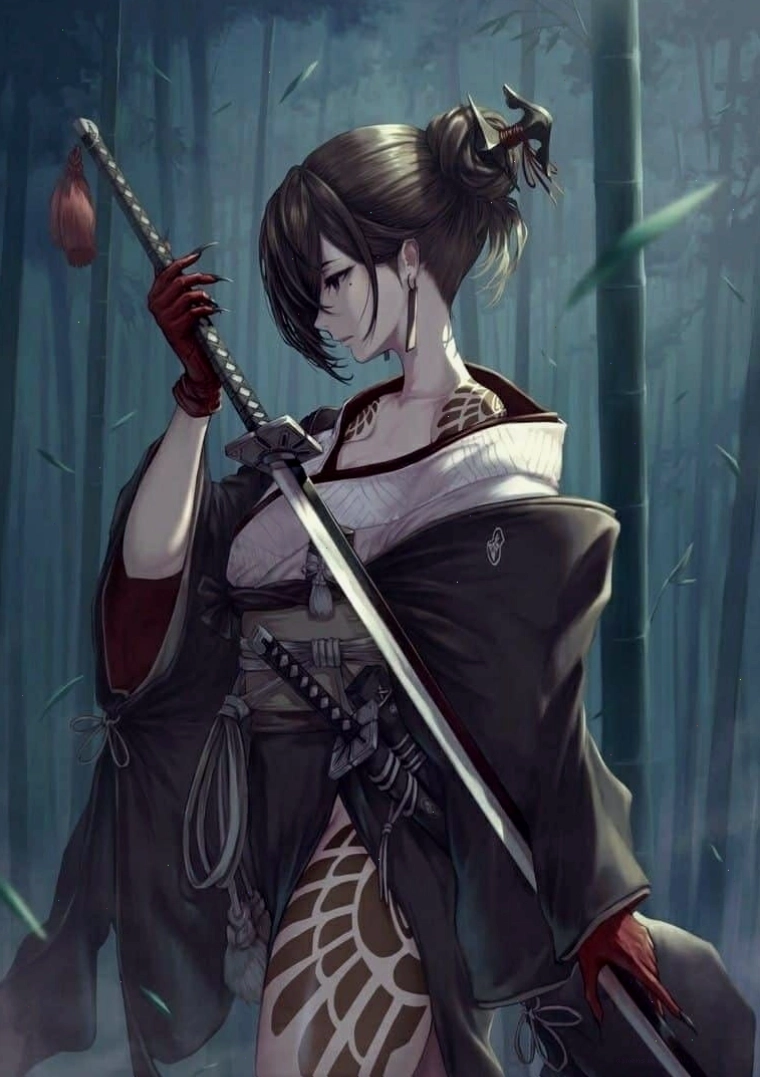 Hình anime cô gái sát thủ lạnh lùng