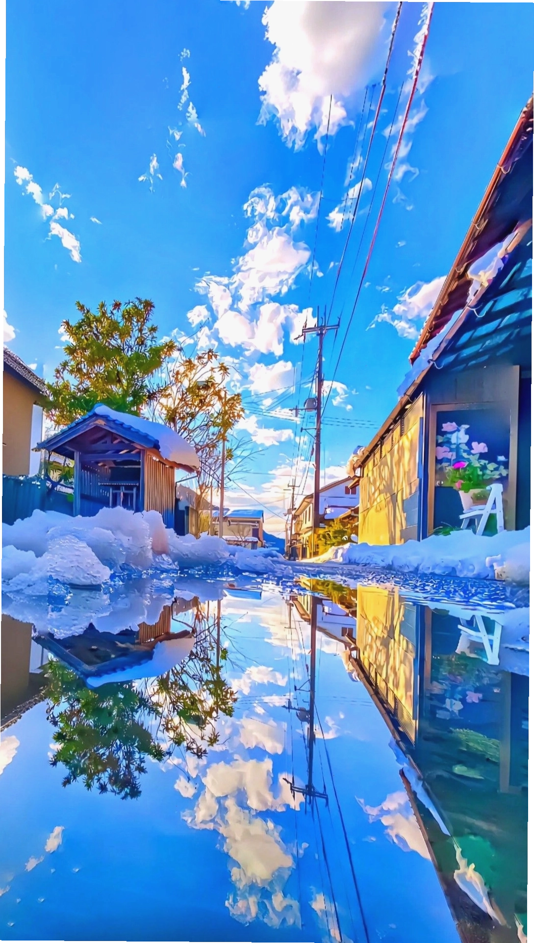 Hình nền điện thoại anime với bầu trời đêm đầy sao
