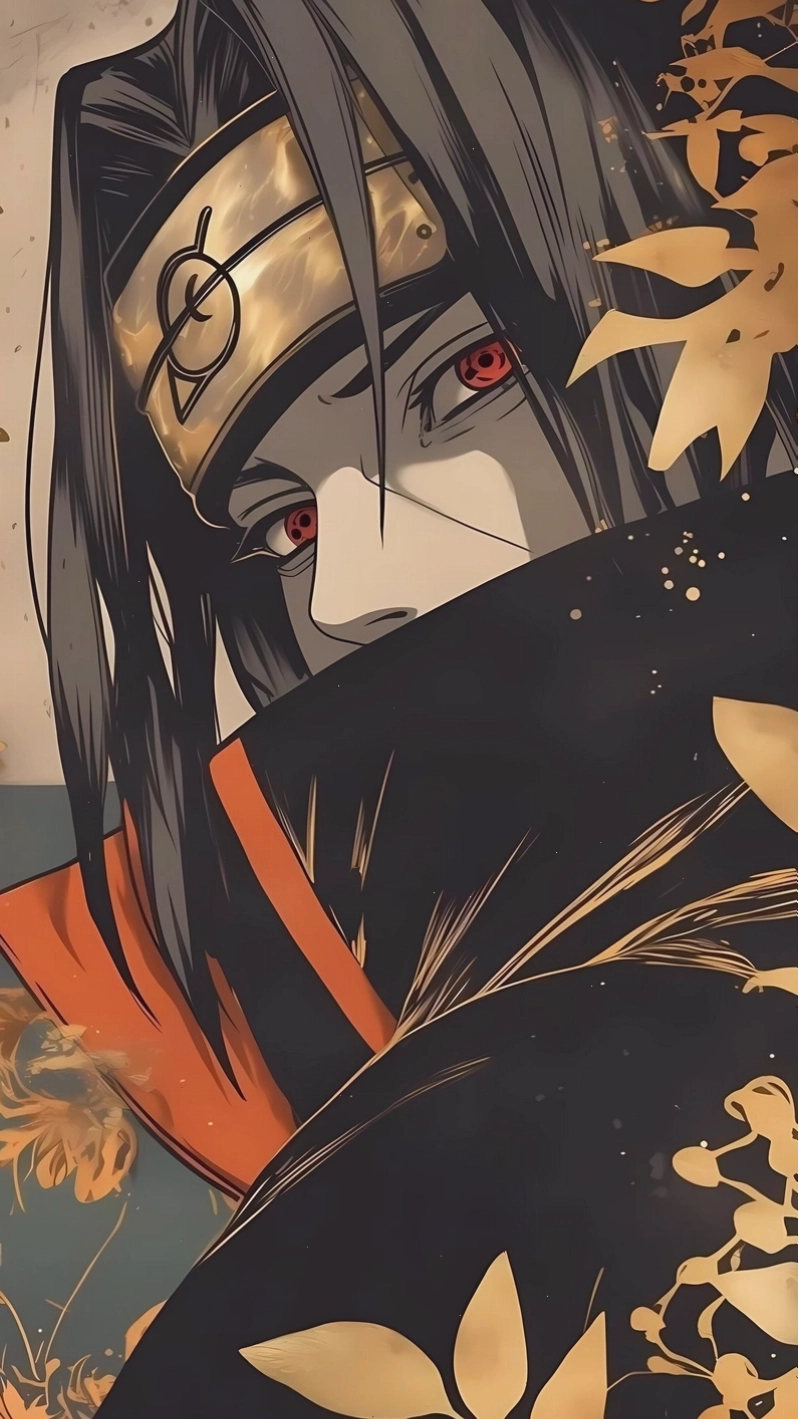 Itachi Uchiha với biểu cảm nghiêm nghị