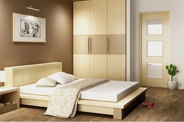 Kê đầu giường vào sát tường