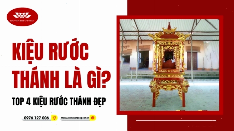 Kiệu rước thánh trong lễ hội truyền thống