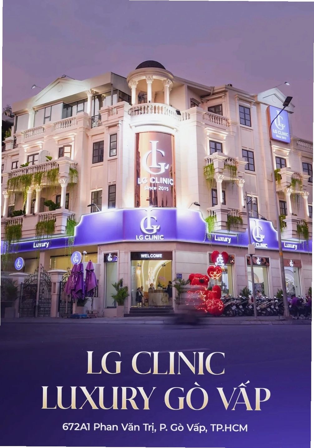 Mặt tiền LG Clinic Luxury Gò Vấp