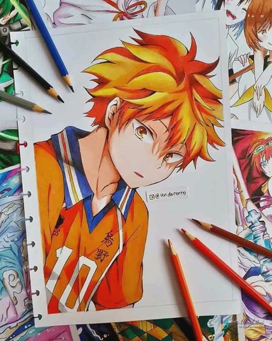 Mẫu vẽ anime đơn giản tập trung vào khuôn mặt và biểu cảm