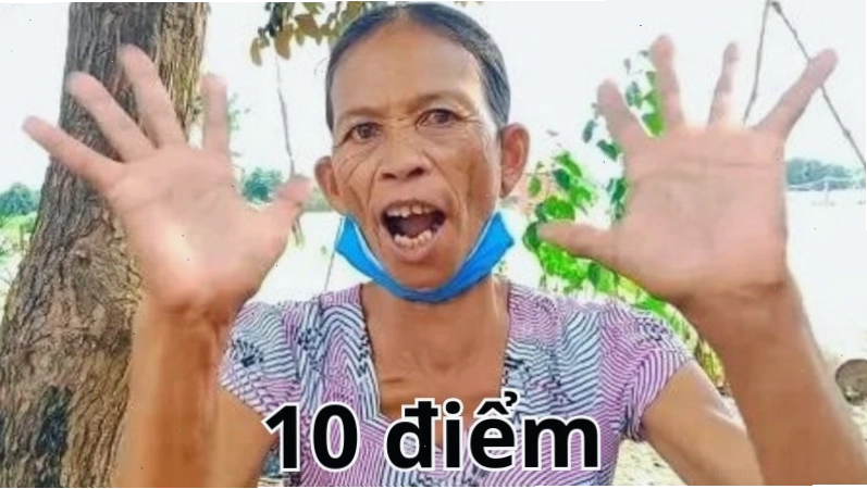 Meme 10 điểm với biểu cảm hài hước