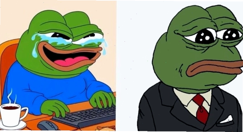 Meme ếch xanh thể hiện sự mệt mỏi