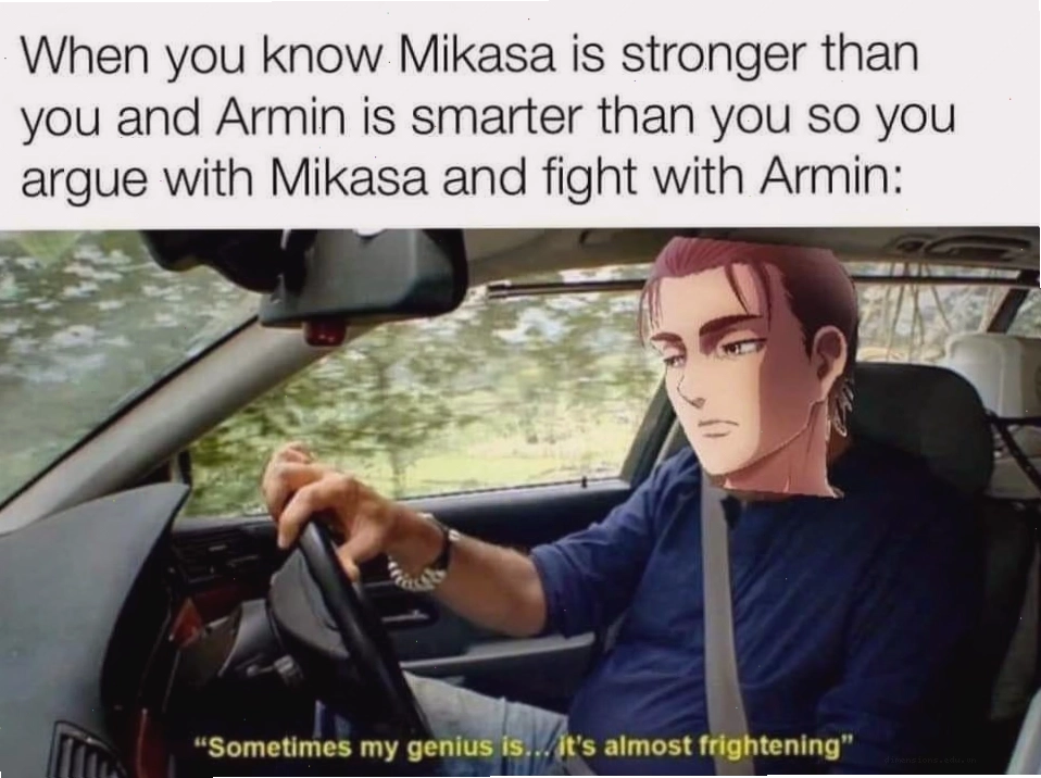 Meme Eren Yeager và tình huống đời thường