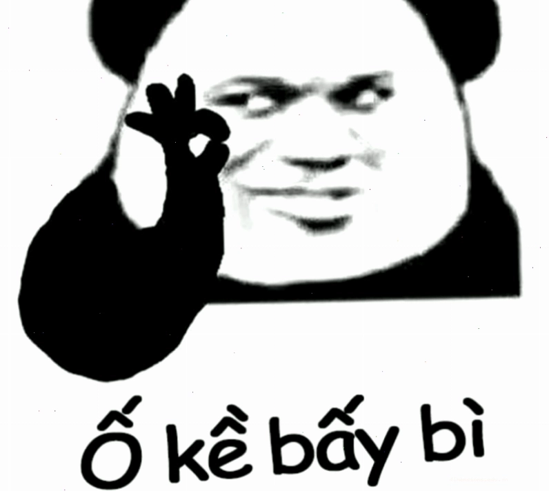 Meme gấu trúc oke dễ thương