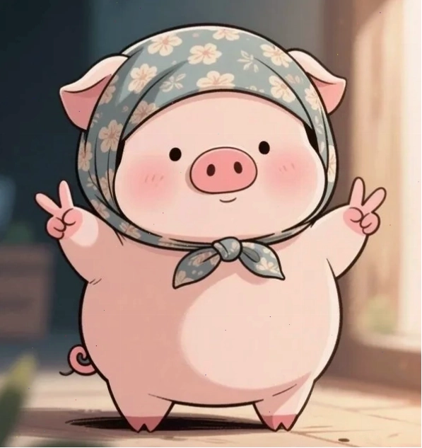 Meme heo đang nháy mắt tinh nghịch