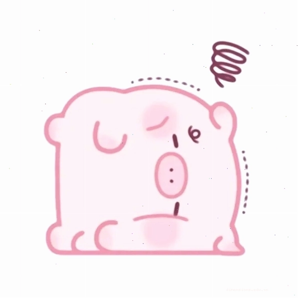Meme heo với đôi mắt mở to ngơ ngác