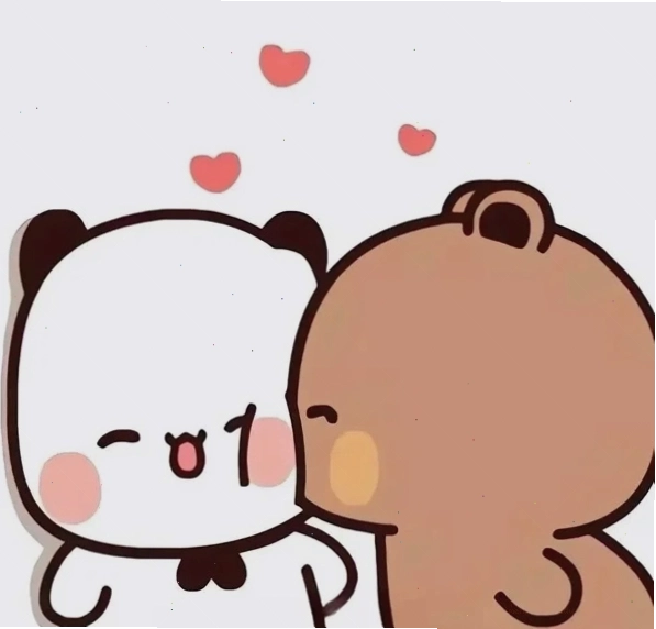 Meme hôn ngọt ngào với biểu cảm chu môi