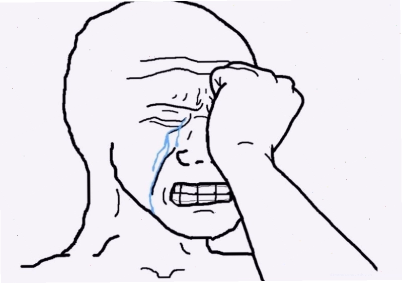 Meme khóc với biểu cảm đáng yêu
