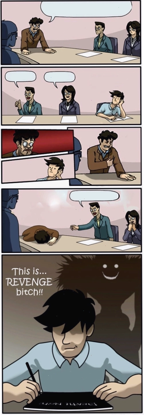 Meme Man trong tình huống hội ý và đưa ra đề xuất hài hước