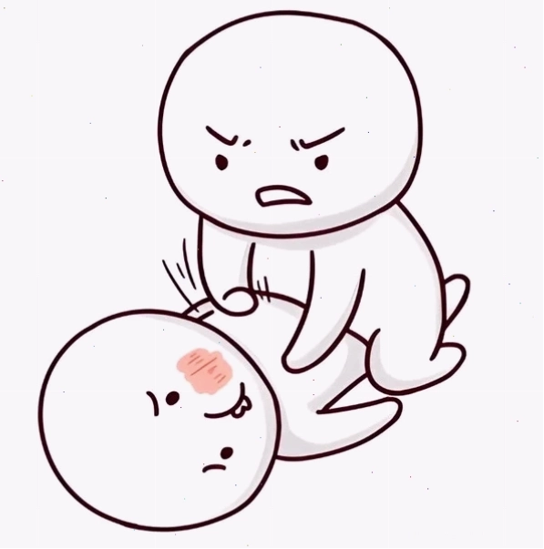 Meme minh họa một tình huống chuẩn bị đánh người