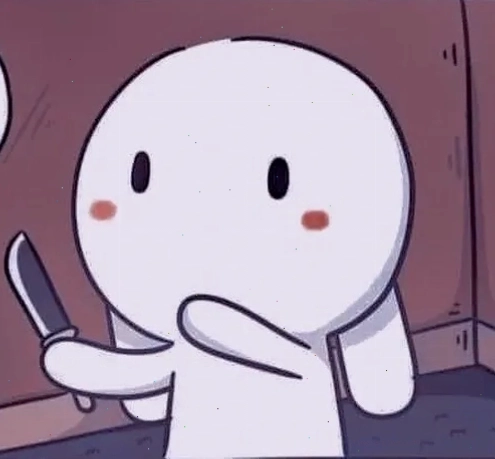 Meme thỏ bảy màu cầm dao biểu cảm giang hồ